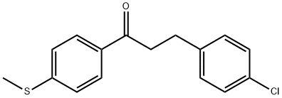 3-(4-CHLOROPHENYL)-4'-THIOMETHYLPROPIOPHENONE Structure