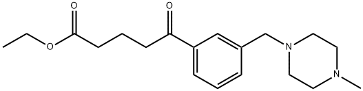 ETHYL 5-[3-(4-METHYLPIPERAZINOMETHYL)PHENYL]-5-OXOVALERATE Struktur