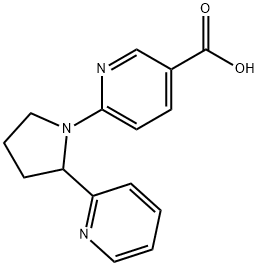 6-(2-PYRIDIN-2-YL-PYRROLIDIN-1-YL)-NICOTINIC ACID, 904817-33-0, 结构式