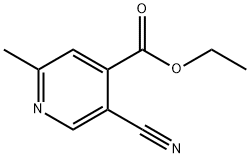 ethyl 5-cyano-2-Methylpyridine-4-carboxylate Struktur