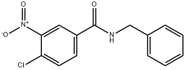N-benzyl-4-chloro-3-nitrobenzamide Struktur
