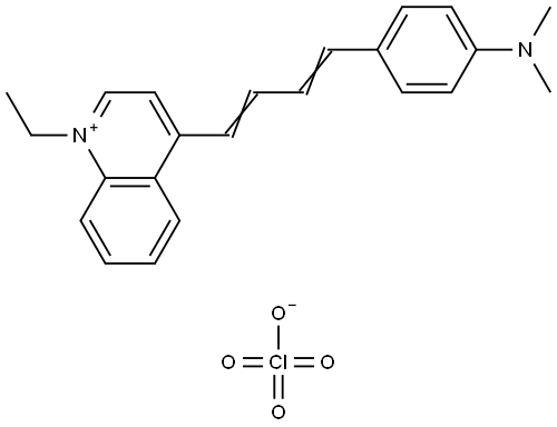 4-(4-(4-(DIMETHYLAMINO)PHENYL)-1,3-BUTADIENYL)-1-ETHYLQUINOLINIUM PERCHLORATE|4-(4-(4-(二甲基亚氨基)苯基)-1,3-丁二烯基)-1-乙基喹啉高氯酸盐