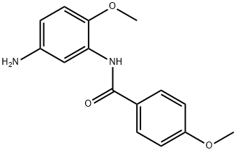 N-(5-AMINO-2-METHOXYPHENYL)-4-METHOXYBENZAMIDE, 926190-58-1, 结构式