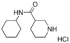 N-Cyclohexyl-3-piperidinecarboxamide hydrochloride Struktur