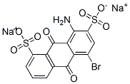8-アミノ-5-ブロモ-9,10-ジヒドロ-9,10-ジオキソ-1,7-アントラセンジスルホン酸ジナトリウム 化学構造式