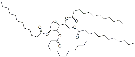 Sorbitan, tetradodecanoate Structure