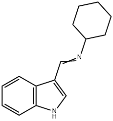 N-(1H-indol-3-ylmethylene)cyclohexylamine Struktur