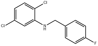 2,5-二氯-N-(4-氟苄基)苯胺, 940355-99-7, 结构式