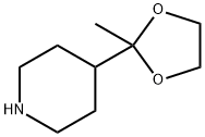 4-(2-Methyl-1,3-dioxolan-2-yl)piperidine Struktur