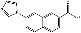 7-imidazol-1-ylnaphthalene-2-carboxylic acid Struktur