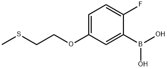 2-Fluoro-5-(methylthiomethoxy)phenylboronic acid
 Struktur