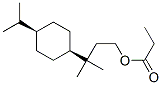 (1α)-α,γ,γ-トリメチル-4α-(1-メチルエチル)シクロヘキサン-1-プロパノールアセタート 化学構造式