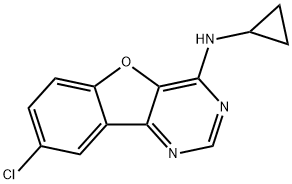 8-Chloro-N-cyclopropyl[1]benzofuro[3,2-d]pyrimidin-4-amine Structure