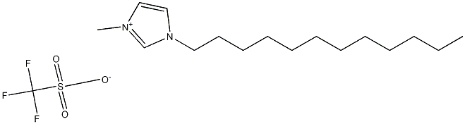 1‐ドデシル‐3‐メチルイミダゾリウムトリフラート 化学構造式
