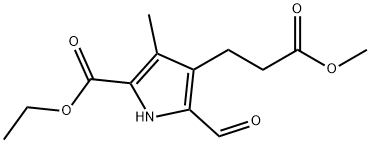5-(Ethoxycarbonyl)-2-formyl-4-methyl-1H-pyrrole-3-propanoic Acid Methyl Ester
|5-(Ethoxycarbonyl)-2-formyl-4-methyl-1H-pyrrole-3-propanoic Acid Methyl Ester
