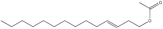 (E)-3-Tetradecenyl acetate Struktur