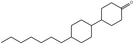 4-heptyl bi(cyclohexyl)-4-one Struktur