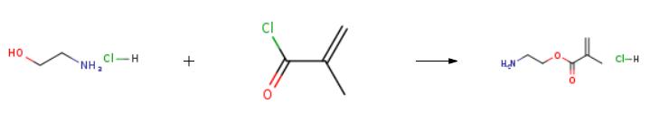 synthesis of 2-Aminoethyl methacrylate hydrochloride.png synthesis of 2-Aminoethyl methacrylate hydrochloride.png