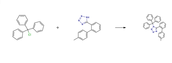 5-(4'-Methylbiphenyl-2-yl)-1-trityl-1H-tetrazole synthesis 5-(4'-Methylbiphenyl-2-yl)-1-trityl-1H-tetrazole synthesis