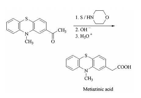Synthesis of metiazinic acid Synthesis of metiazinic acid
