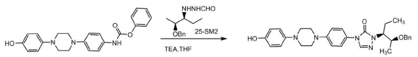 2-[(1S,2S)-1-乙基-2-苄氧基丙基]-2,4-二氢-4-[4-[4-(4-羟基苯基)-1-哌嗪基]苯基]-3H-1,2,4-三氮唑-3-酮的制备及应用研究