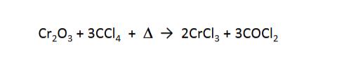 The synthesis of chromium chloride anhydrous The synthesis of chromium chloride anhydrous