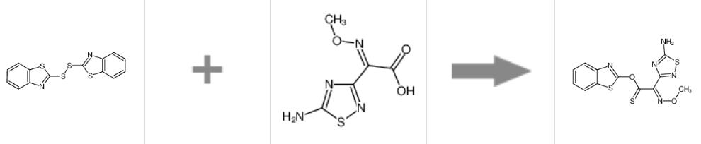 头孢唑兰侧链酸活性硫酯的应用及制备