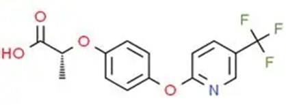 精吡氟禾草灵的化学结构式