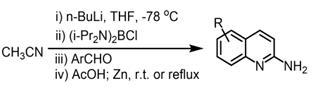 图2 2-氨基喹啉合成反应式.png