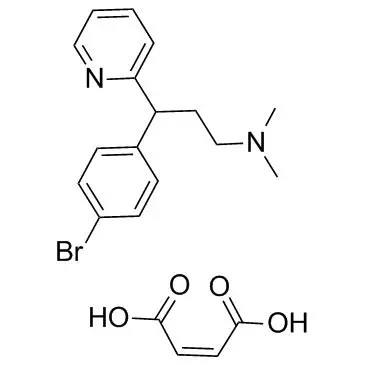 马来酸溴苯那敏的化学结构式 马来酸溴苯那敏的化学结构式