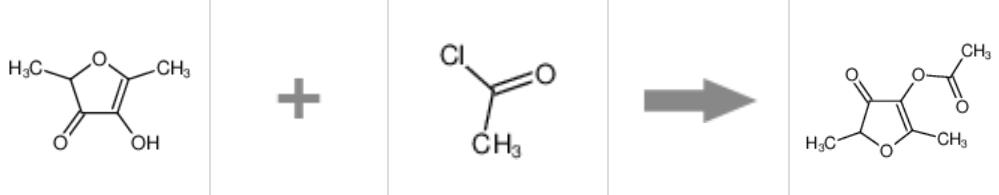 图2 呋喃酮乙酸酯合成反应式.png 图2 呋喃酮乙酸酯合成反应式.png