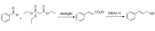3-苯基丙-2-烯-1-醇的制备及其有机反应