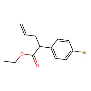ethyl 2-(4-bromophenyl)pent-4-enoate