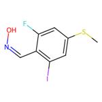 (Z)-2-fluoro-6-iodo-4-(methylthio)benzaldehyde oxime