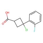 3-chloro-3-(2-fluorophenyl)cyclobutane-1-carboxylic acid