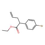 ethyl 2-(4-bromophenyl)pent-4-enoate