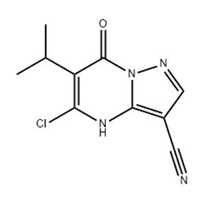 Pyrazolo[1,5-a]pyrimidine-3-carbonitrile, 5-chloro-4,7-dihydro-6-(1-methylethyl)-7-oxo-