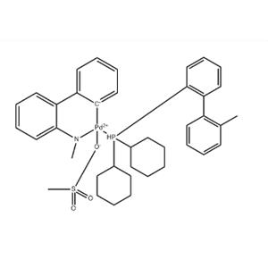 Palladium, [dicyclohexyl(2′-methyl[1,1′-biphenyl]-2-yl)phosphine](methanesulfonato-κO)[2′-(methylamino-κN)[1,1′-biphenyl]-2-yl-κC]-