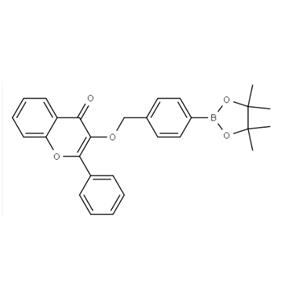 2-phenyl-3-((4-(4,4,5,5-tetramethyl-1,3,2-dioxaborolan-2-yl)benzyl)oxy)-4H-chromen-4-one