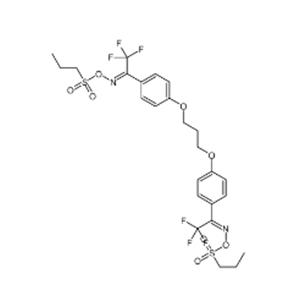 [(Z)-[2,2,2-trifluoro-1-[4-[3-[4-[(Z)-N-propylsulfonyloxy-C-(trifluoromethyl)carbonimidoyl]phenoxy]propoxy]phenyl]ethylidene]amino] propane-1-sulfonate