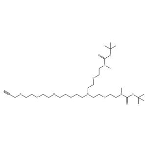 5,11-Dioxa-2,8,14-triazapentadecanedioic acid, 2,14-dimethyl-8-(3,6,9,12-tetraoxapentadec-14-yn-1-yl)-, 1,15-bis(1,1-dimethylethyl) ester
