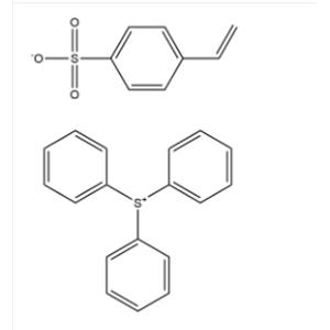 Sulfonium, triphenyl-, 4-ethenylbenzenesulfonate (1:1), homopolymer