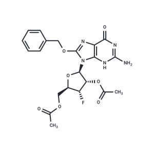 2',3'-Di-O-acetyl-8-benzyloxy-3'-deoxy-3'-fluoroguanosine
