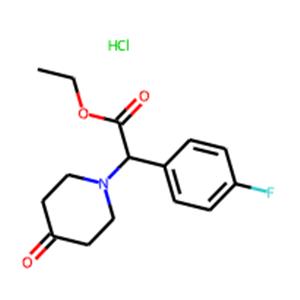(S)-Ethyl 2-(4-fluorophenyl)-2-(4-oxopiperidin-1-yl)acetate hydrochloride