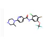 (R)-N-(4-bromo-2-chloro-5-(trifluoromethoxy)phenyl)-6-(2-methylpiperazin-1-yl)nicotinamide