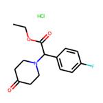 (S)-Ethyl 2-(4-fluorophenyl)-2-(4-oxopiperidin-1-yl)acetate hydrochloride