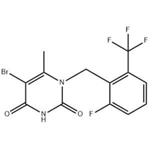 5-(2-Fluoro-3-methoxyphenyl)-1-(2-fluoro-6-(trifluoromethyl)benzyl)-6-methylpyrimidine-2,4(1H,3H)-dione?