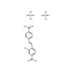 Hydroxystilbamidine bis(methanesulfonate)