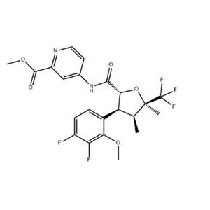 methyl 4-((2R,3S,4S,5R)-3-(3,4-difluoro-2-methoxyphenyl)-4,5-dimethyl-5-(trifluoromethyl)tetrahydrofuran-2-carboxamido)picolinate