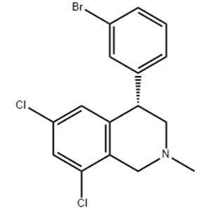 (4S)-4-(3-Bromophenyl)-6,8-dichloro-1,2,3,4-tetrahydro-2-methylisoquinoline
